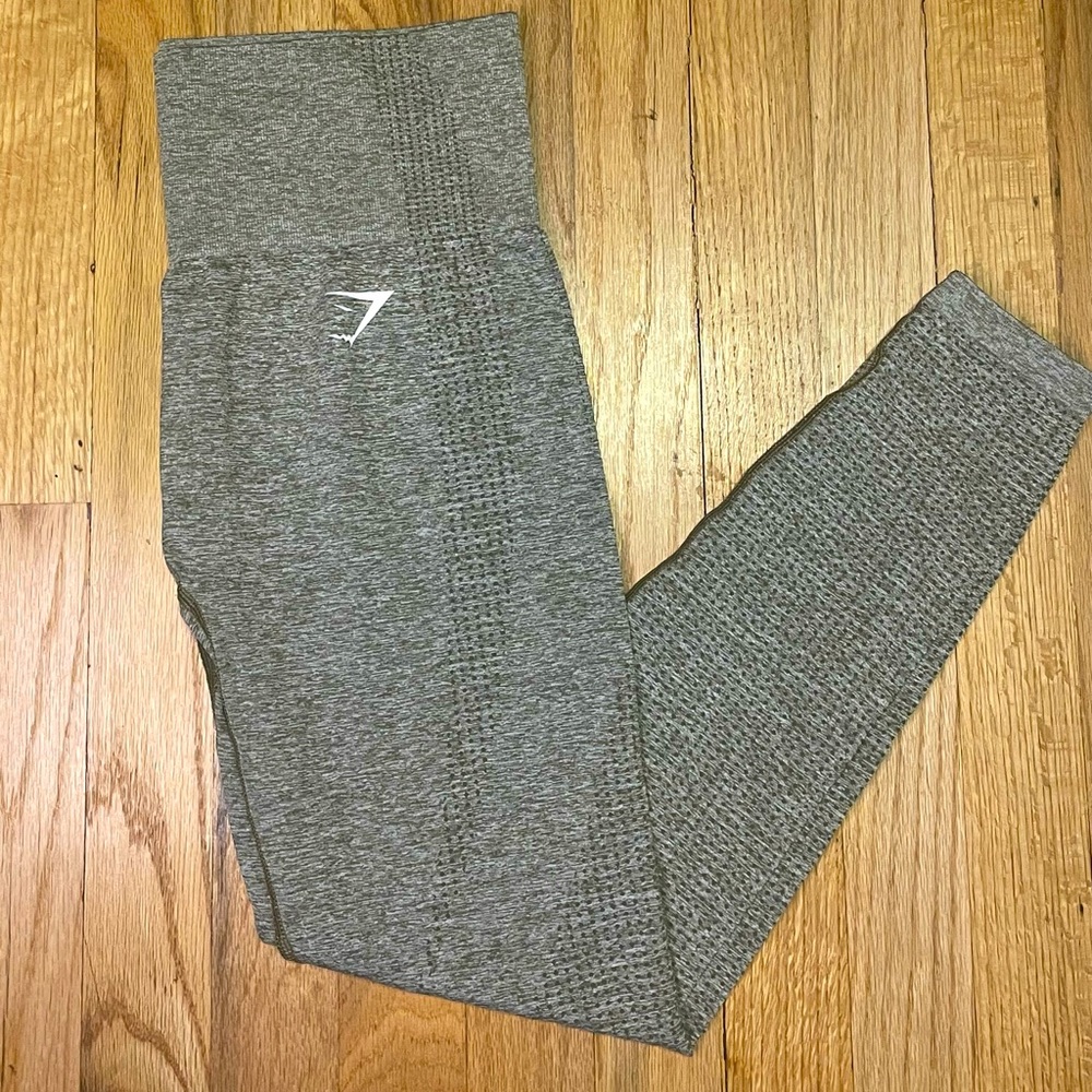 Gymshark vital seamless leggings - khaki marl